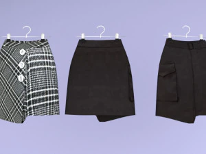 grande cole&ccedil;&atilde;o de roupas para guarda-roupa e loja Modelo 3D