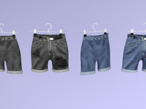 large collection of clothes for the wardrobe and store 3D Model