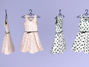 grande cole&ccedil;&atilde;o de roupas para guarda-roupa e loja Modelo 3D