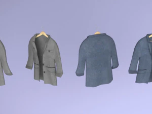 grande cole&ccedil;&atilde;o de roupas para guarda-roupa e loja Modelo 3D