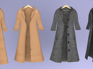 large collection of clothes for the wardrobe and store 3D Model
