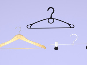 large collection of clothes for the wardrobe and store 3D Model