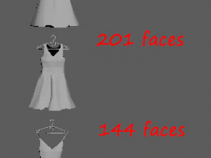 large collection of clothes for the wardrobe and store 3D Model