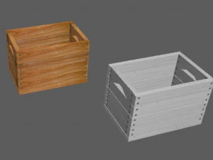 definir caixas de madeira de diferentes alturas e paletes Modelo 3D