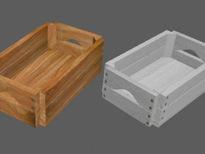 definir caixas de madeira de diferentes alturas e paletes Modelo 3D