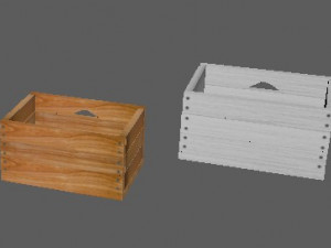 set wooden boxes of different heights and pallets 3D मॉडल