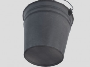 metal lowpoly bucket 3D 模型