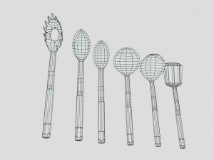 kitchen utensils 3D 模型