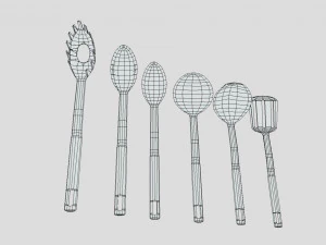 utens&iacute;lios de cozinha Modelo 3D