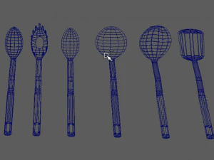 utens&iacute;lios de cozinha Modelo 3D