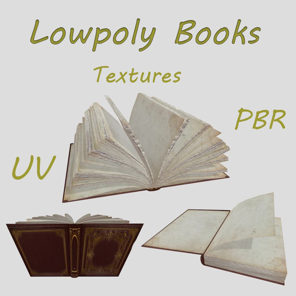 livro antigo em branco Modelo 3D .c4d .max .obj .3ds .fbx .stl .blend 