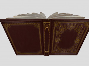 blank old book 3D 模型