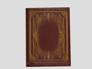 livro antigo em branco Modelo 3D