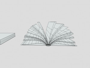 blank old book 3D 模型