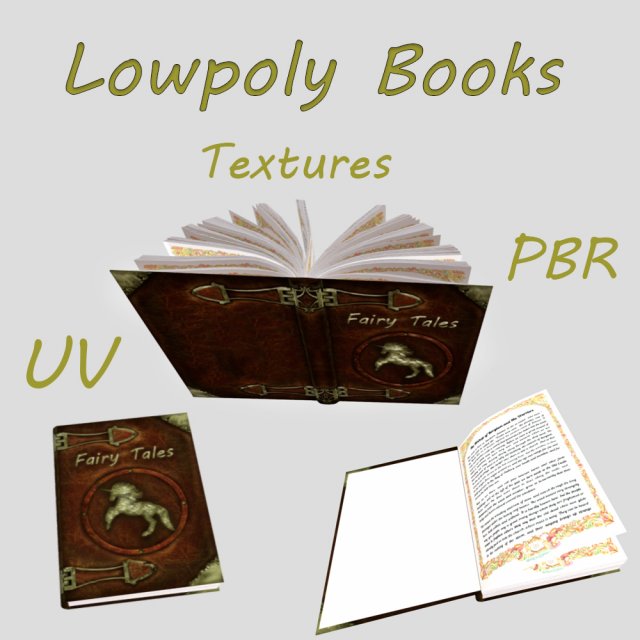 fairy tales book Modèle 3D .c4d .max .obj .3ds .fbx .stl .blend 