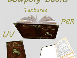 книга казок 3D Модель