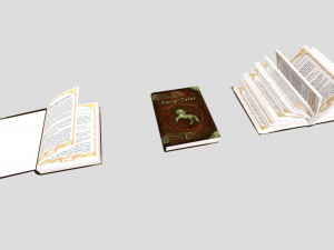 fairy tales book Modèle 3D