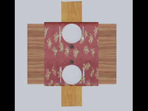 restaurant table Modelo 3D