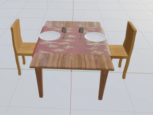 restaurant table 3D Model