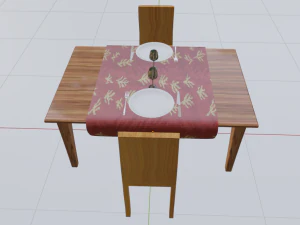 restaurant table 3D Model