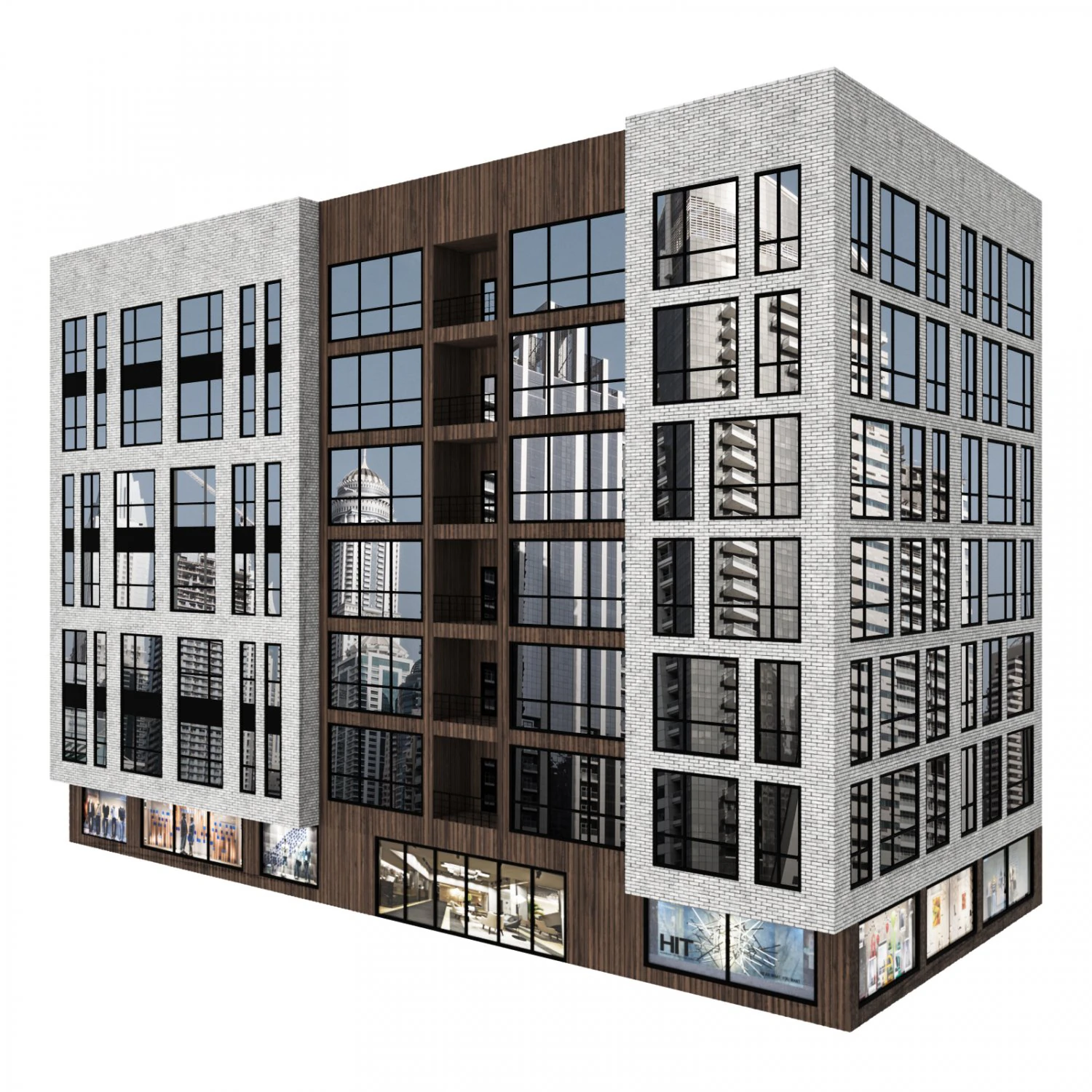Brigade building 05 3D Model .c4d .max .obj .3ds .fbx .stl .blend