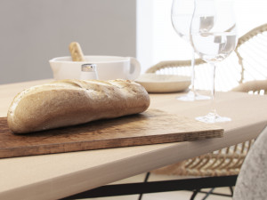 scandinavian style interior dining table scene- corona-vray 3D Model