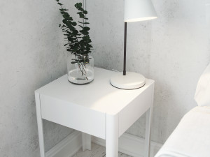 realistic scandinavian style interior bedroom corona - v-ray 3D 模型