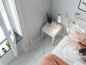 realistic scandinavian style interior bedroom corona - v-ray 3D 模型