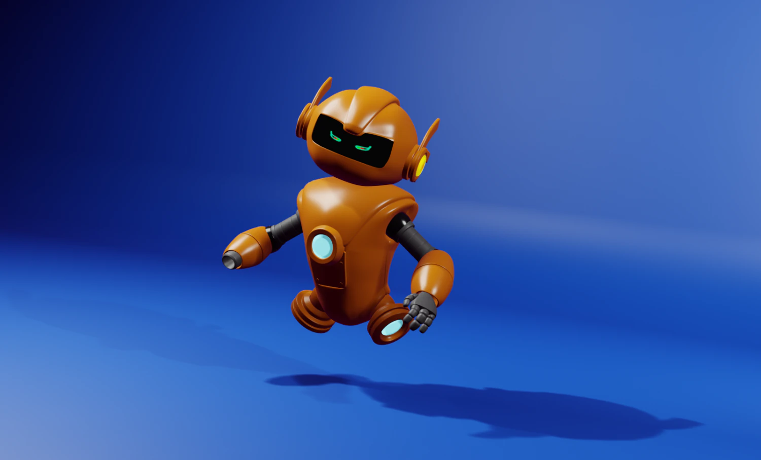Robo cartoon 3D Model .c4d .max .obj .3ds .fbx .stl .blend 