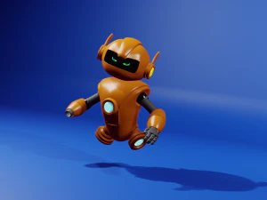 Desenho animado do rob&ocirc; Modelo 3D