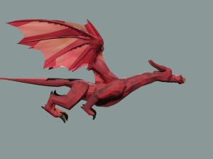 Dragao com animacao 3D Model