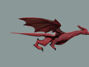 Dragao com animacao 3D Model