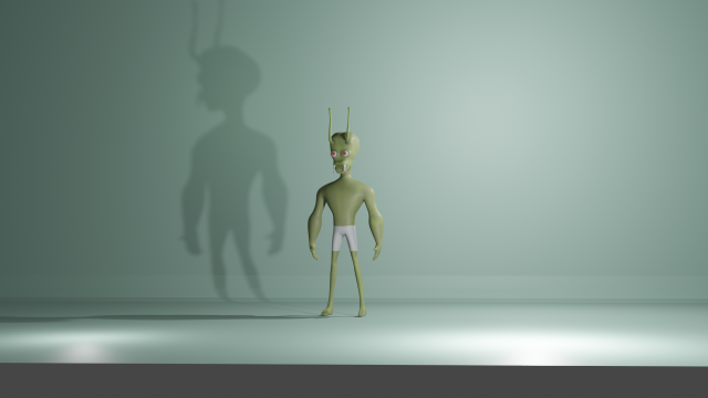 Alien Model 3D .c4d .max .obj .3ds .fbx .stl .blend 