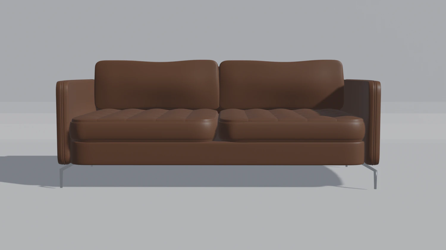 Sofa marrom 3 lugares 3D Model .c4d .max .obj .3ds .fbx .stl .blend 