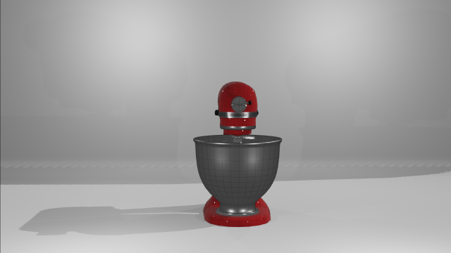Batedeira kitchen aid 3D Model .c4d .max .obj .3ds .fbx .stl .blend 