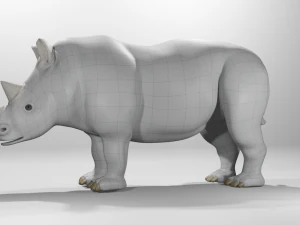 Rinoceronte branco Modelo 3D