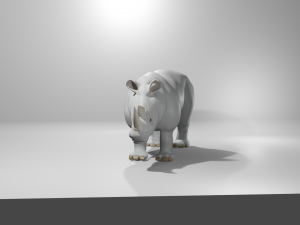 Rinoceronte branco 3D 모델