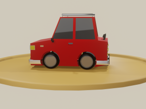 CarroCartoon 3D मॉडल