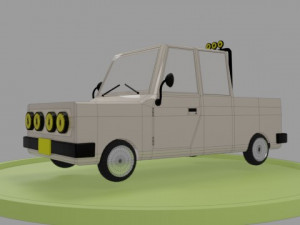 CaminhoneteCartoon Modelo 3D