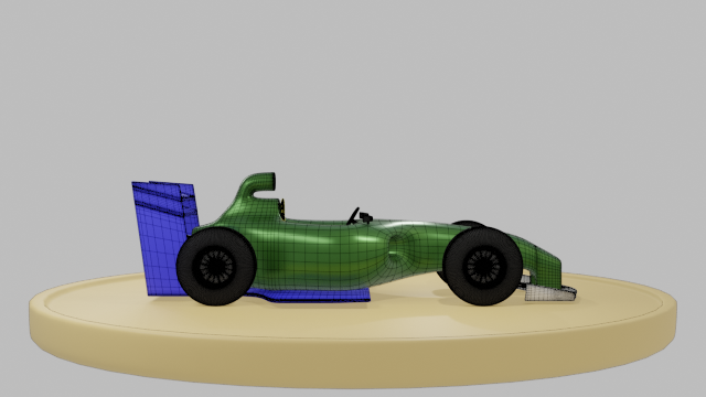 CarroCorridaCartoon 3D Model .c4d .max .obj .3ds .fbx .stl .blend 