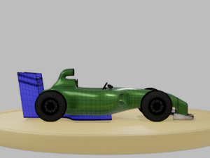 CarroCorridaCartoon 3D Model