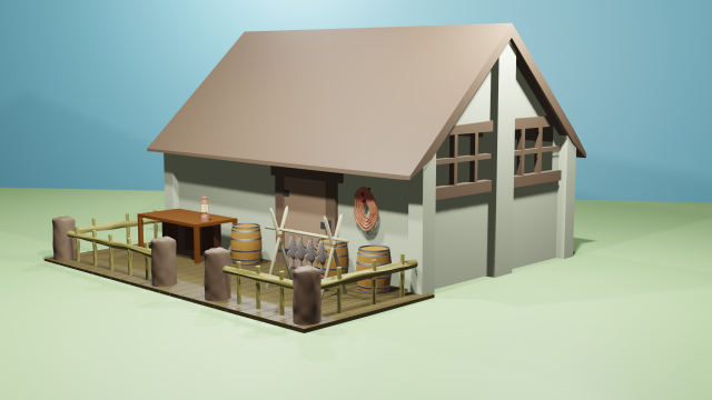 Casa Medieval 3D Model .c4d .max .obj .3ds .fbx .stl .blend 