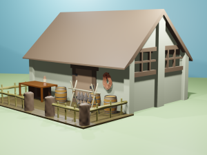 Casa Medieval 3D Model