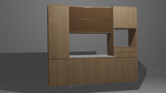Minha Cozinha 3D Модель .c4d .max .obj .3ds .fbx .stl .blend 
