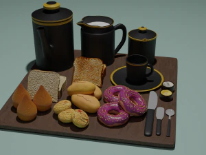 Caf&eacute; da manha Modelo 3D