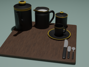 Cafe da manha 3D Model