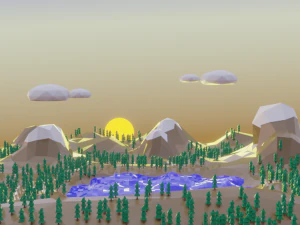 普兰尼西 3D 模型