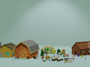 Kit para montar fazenda 3D-Modell
