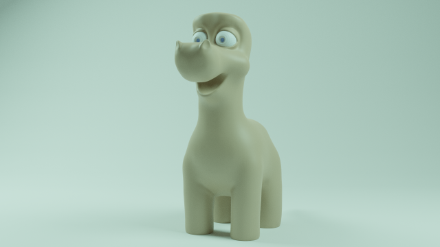 Dino - Sculpt 3D Model .c4d .max .obj .3ds .fbx .stl .blend 
