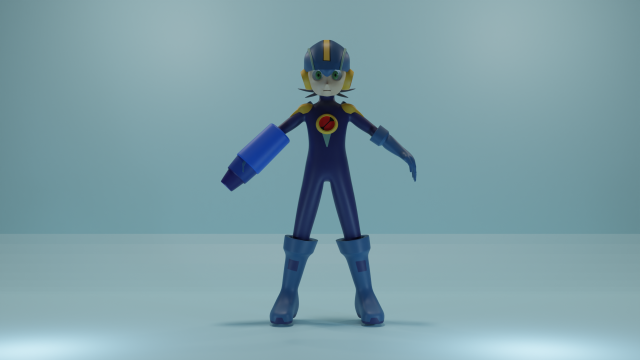Mega Man Modello 3D .c4d .max .obj .3ds .fbx .stl .blend 